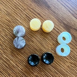 Crystal Ear Plugs / Ear Guages Bundle - All Size 5/8” (16 mm)